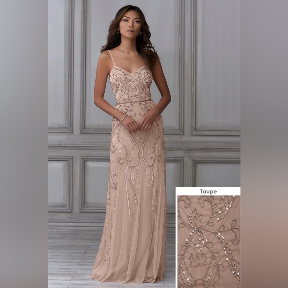 Adrianna Papell Platinum Bridesmaid Dress Style 40121